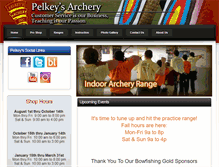 Tablet Screenshot of pelkeysarchery.com